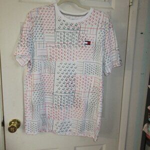 Tommy Hilfiger Knit T shirt - Red and Blue Stars and stripes size L